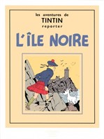 Tintin. Sérigraphie L'île noire