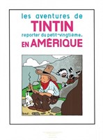 Tintin. Sérigraphie Tintin en Amérique