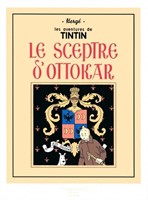 Tintin. Sérigraphie Le sceptre d'Ottokar