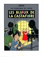 Tintin. Sérigraphie Les bijoux de la Castafiore