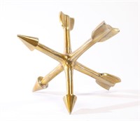 MAISON JANSEN Brass Arrows Sputnik Sculpture