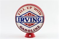 IRVING GASOLINE GAS PUMP GLOBE