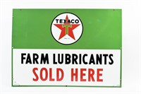 TEXACO FARM LUBRICANTS SOLD HERE SSP SIGN