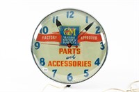 GM PARTS AND ACCESSORIES LIGHTED WALL CLOCK