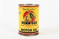RARE PENN-BEE MOTOR OIL U.S. QT CAN