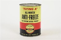 "FLYING A " ANTI-FREEZE U.S. QT CAN