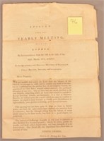 1802 Quaker Epistle 4 pages