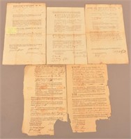 5 18th/19th century Documents