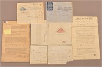 Lot of Various 19th century Documents