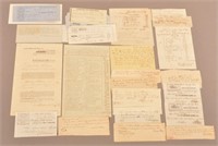 Lot of 19th c Lancaster Receipts & papers
