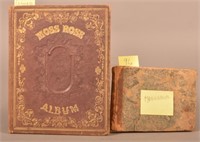 1850s Friendship Album + Small Receipt Book