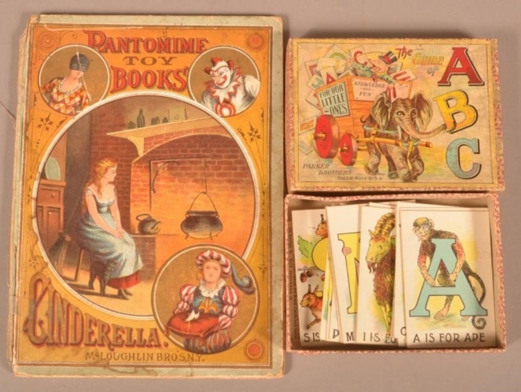 1890 Cinderella Toy Book + ABC Game