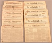 Large Lot of 19th c Newspapers