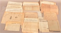 Lot of Early Lancaster Newspapers + Others