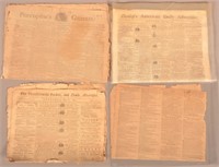 4 18th c Newspapers