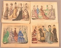18 Fashion Plates from Peterson's Mag 19th c