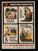 1950’s Smokey’s Debris Burning Rules Poster