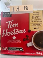 Coffee K-Cups TIM HORTONS PK/48 BB 01/24