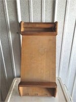 Vintage Wooden Shelf w/ Dowel on Top