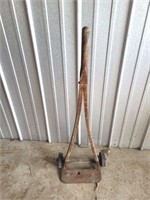 Vintage Wooden 2-Wheel Dolly