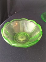 Federal Uranium Green Candy Dish