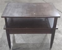 Wooden 2-Tier Side Table 19"x23"