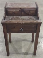 Wooden 3-Drawer Desk 35"x22"x16"