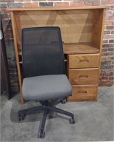Office Chair (41" Tall) & Desk (44" × 19" × 50")