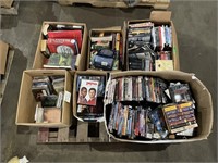 Pallet w/ DVDs , CDs , And Books Including