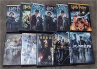 Lot of DVDs Including Harry Potter, X-Men,