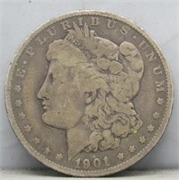 1901 Morgan Silver Dollar.