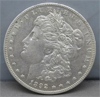 1892-O Morgan Silver Dollar. XF.
