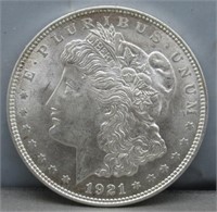 1921 Morgan Silver Dollar. BU.