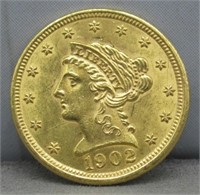 1902 $2 1/2 Gold. BU.