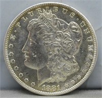 1881-S Morgan Silver Dollar. CH. BU.