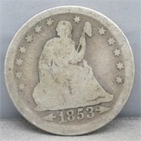 1853 Quarter with Arrows.