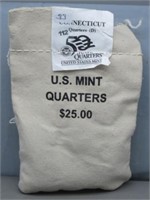 1999-D Connecticut Quarters Mint Sealed Bag.