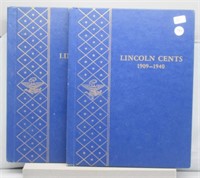 Partial Set of Lincoln Cents, (2) Albums: