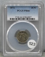 1872 PCGS PR 66 3 Cent Nickel. 950 Mintage.