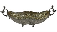 900 Silver Ornate Two Handled Serving Bowl