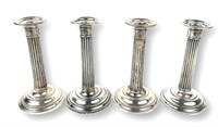 (4) Gorham Column Sterling Silver Candlesticks