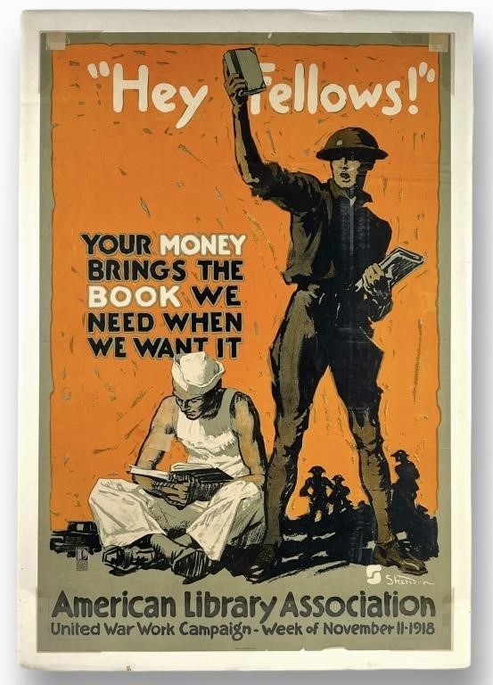 Hey Fellows Library Association WWI Poster