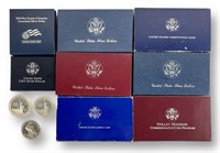 (17) US Commemorative Silver Dollars