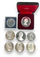 (8) Foreign Silver Coins