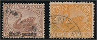AUSTRALIA WESTERN AUSTRALIA #72A & #96 USED FINE