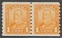 CANADA #160 PAIR MINT AVE-FINE H