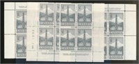 CANADA #321 PLATE BLOCKS OF 4 (4) MINT VF NH