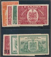 CANADA #E3 & #E6-E11 MINT VF H