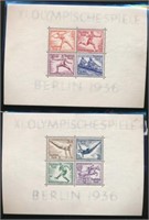 GERMANY #B91 & #B92 SHEETS OF 4 MINT VF LH