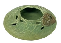 Rookwood Matte Green Pinecone Bowl c1910